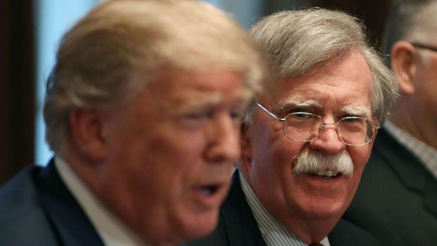 Bolton i Tramp u Beloj kući u aprilu 2018, dok su se još bili na istim talasnim dužinama | Foto: Getty Images