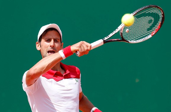 Novak Đoković na meču sa Ćorićem