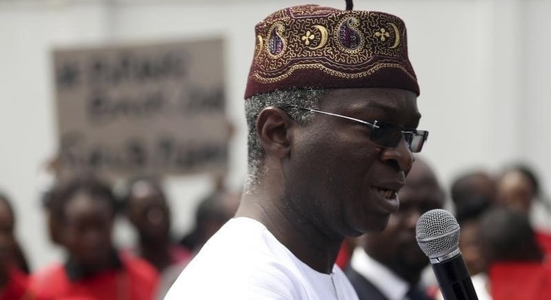 Babatunde Fashola in a file photo in Lagos  REUTERS/Akintunde Akinleye