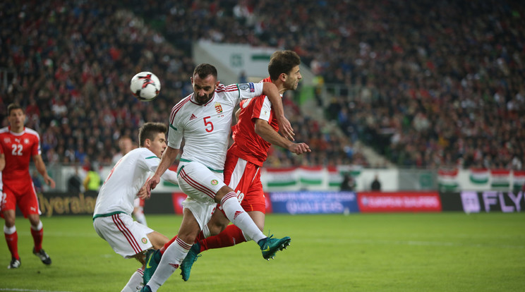 Fiola, a Videoton focistája a Svájc elleni meccset végig játszotta /Fotó: Isza Ferenc