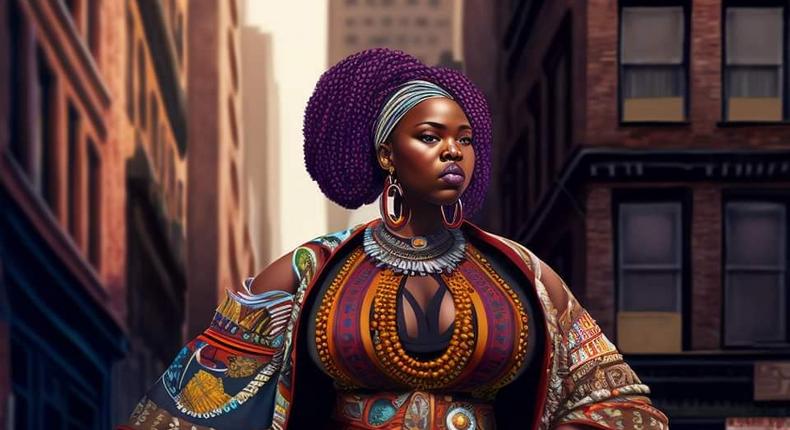 Une femme noire créée par l'Intelligence Artificielle/Michael Adebayo