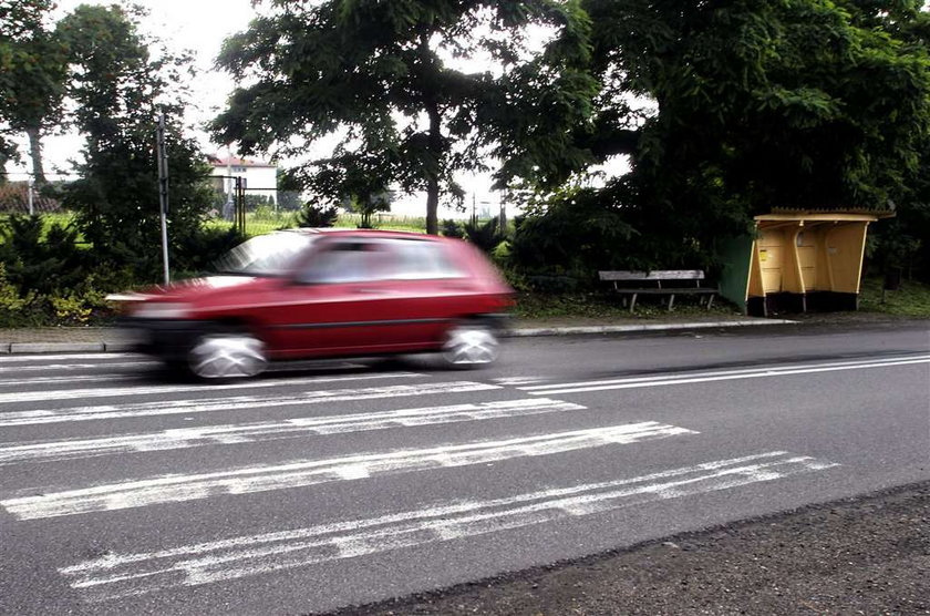 Wypadek na przejściu dla pieszych