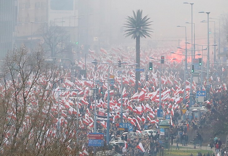Marsz Niepodległości w Warszawie