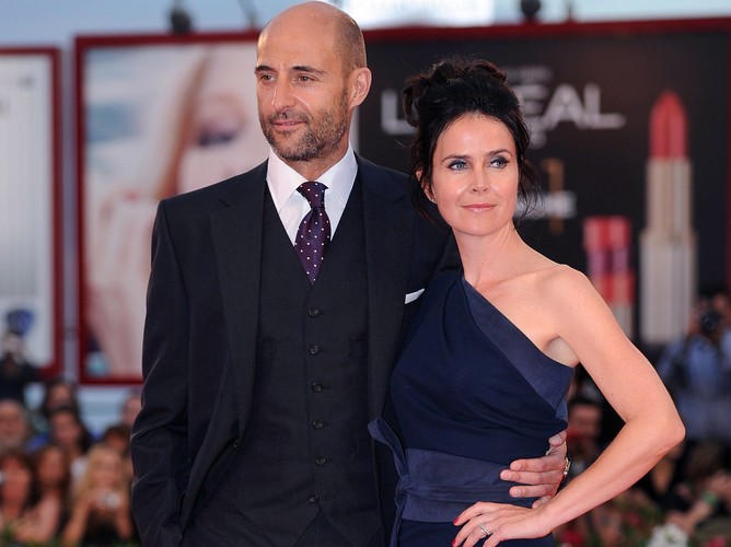 Mark Strong i jego żona Liza Marshall