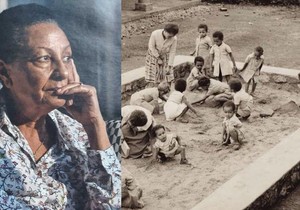 Mari-Hoze Loši (levo) jedna je od hiljade dece koje je država sistematski oduzimala njihovim porodicama i smeštala u institute. Na desnoj slici su deca ispred katoličkog instituta u Ruandi | Foto: Mari-Hoze Loši i/Metis-Be