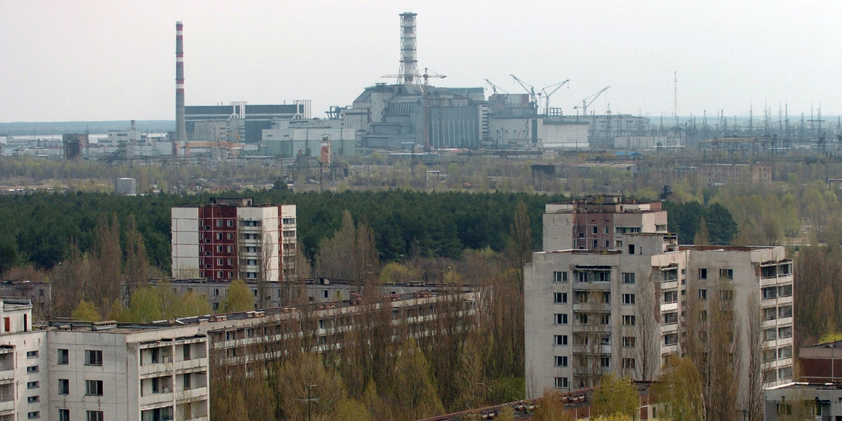 Pożar w elektrowni w Czarnobylu