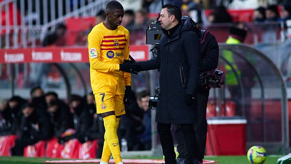 Ousmane Dembele i Xavi Hernandez 