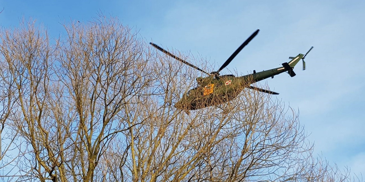 Śmigłowiec wojskowy włączył się do poszukiwań 36-latki w rzece Wieprz.