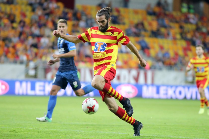 Pilka nozna. Ekstraklasa. Jagiellonia BIalystok - Piast Gliwice. 26.08.2017