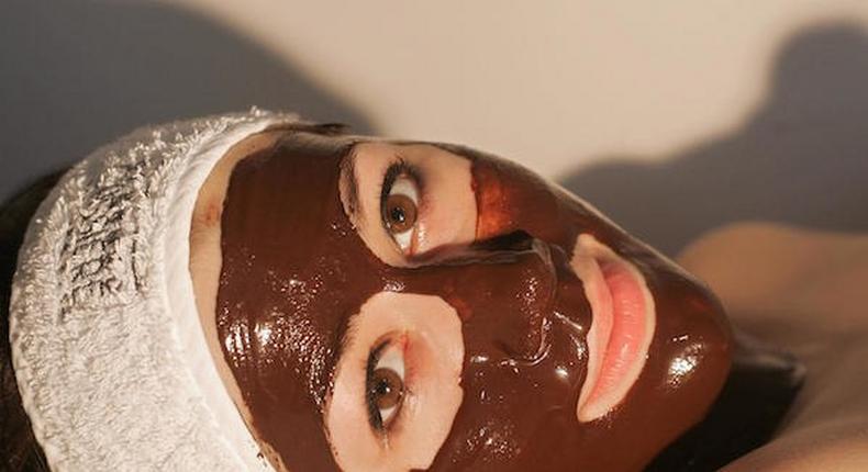 Chocolate facial mask