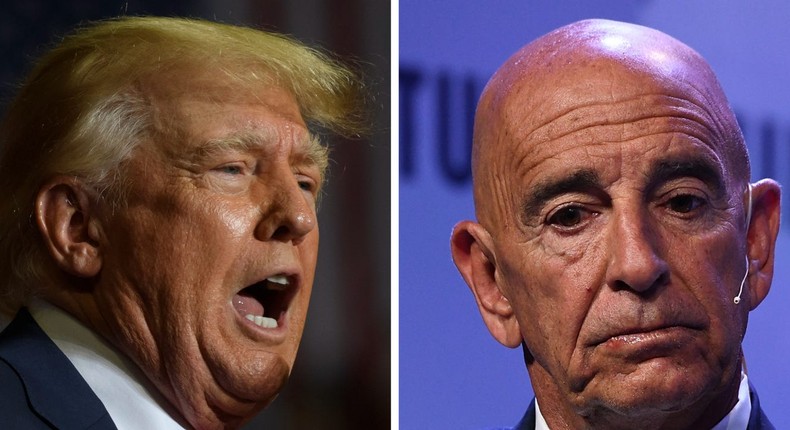 Former President Donald J. Trump and his long-time friend, Thomas Barrack.