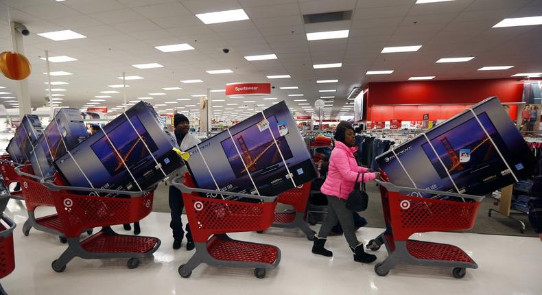 black friday shopping target tvs