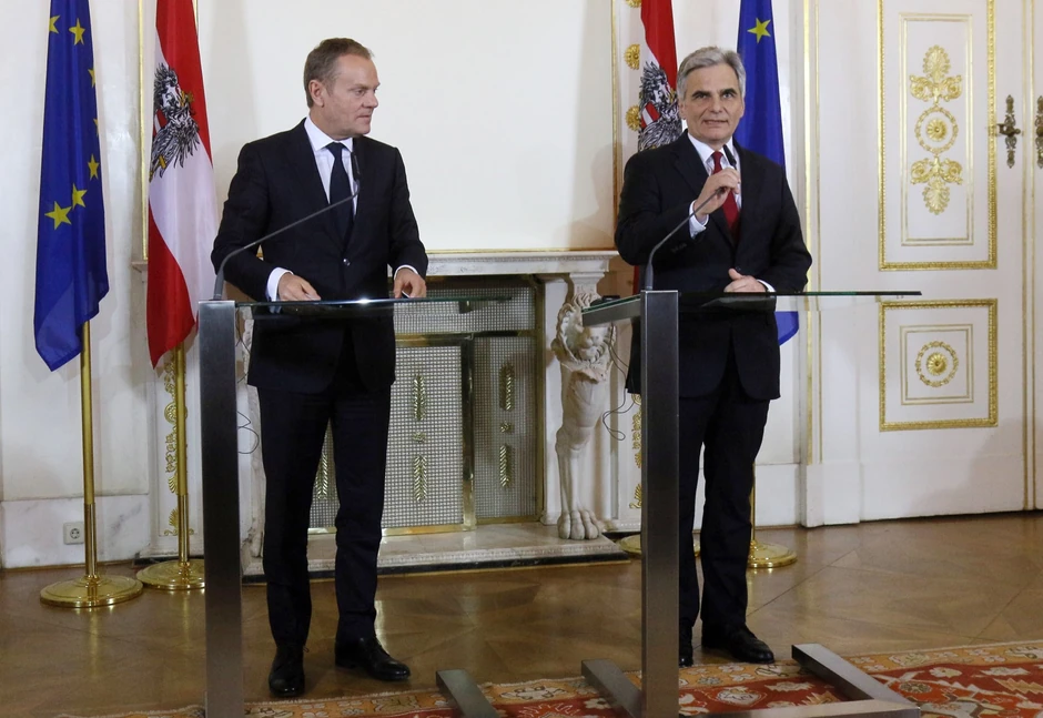 Donald Tusk i Verner Fajman