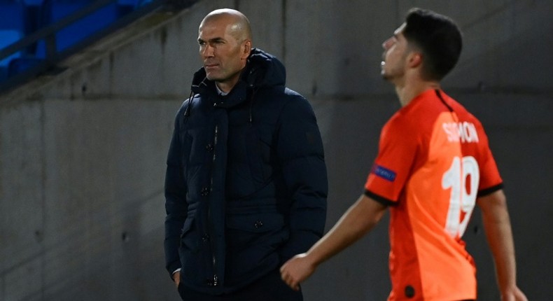 Zinedine Zidane will be feeling the pressure after his Real Madrid team lost 3-2 to Shakhtar Donetsk in the Champions League on Wednesday.