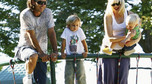 Gwen Stefani i Gavin Rossdale  z synami: Zumą (2 l.) i Kingstonem (4 l.) na placu zabaw w Beverly Hills