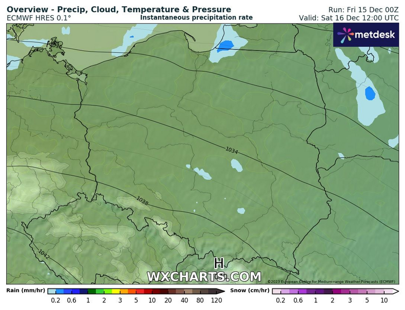 Sobota niemal w całej Polsce będzie pochmurna. Punktowo słabo popada