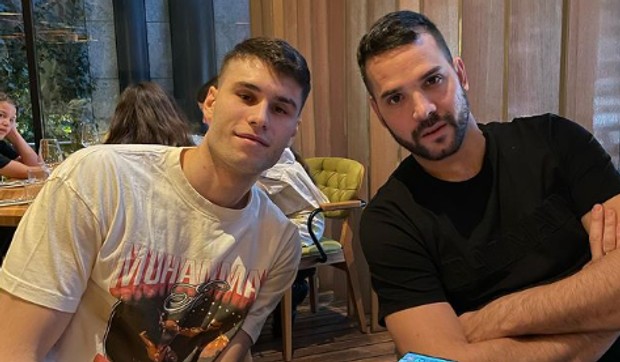 Filip Živojinović sa bratom Mariom