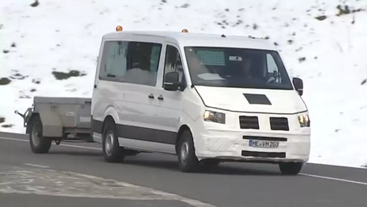 Volkswagen Crafter podczas testów