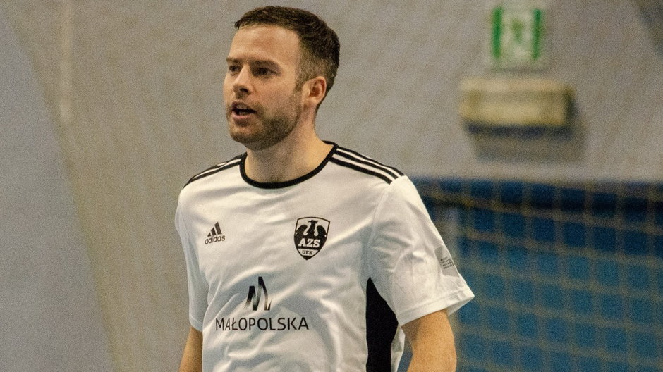 Daniel Bukalski, prezes Zarządu KU AZS UEK Kraków i czynny zawodnik drużyny futsalowej