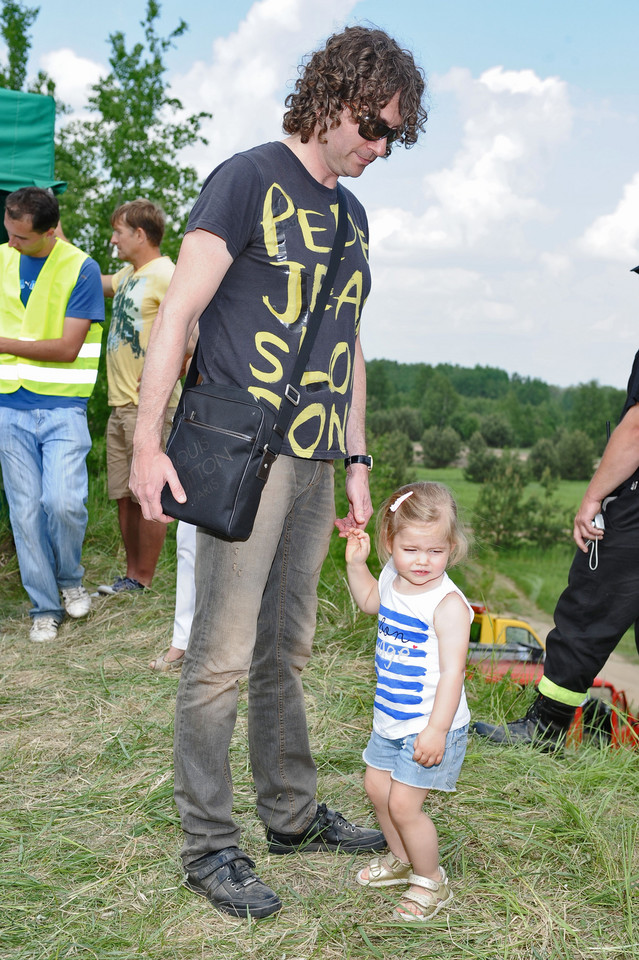 Piotr Rubik z córką Heleną (2 l.)