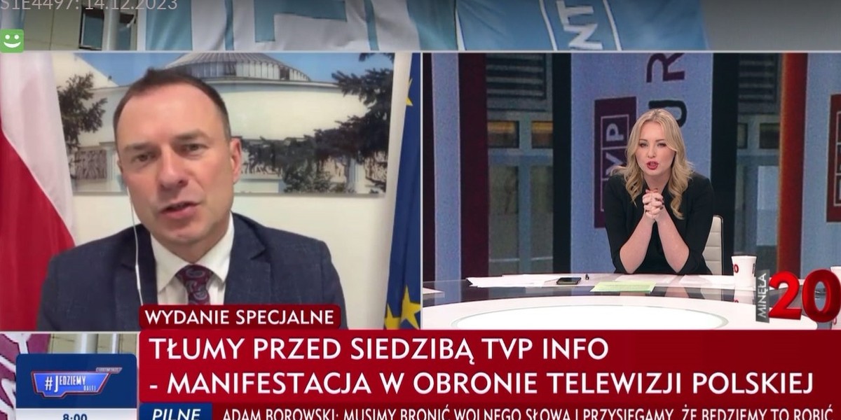 Kłótnia na antenie TVP między prowadzącą a posłem KO. 