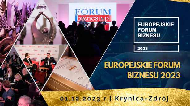 1 grudnia w Krynicy-Zdroju odbędzie się Europejskie Forum Biznesu 2023