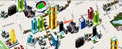 Screen z Monopoly City Streets. fot. Mashable.