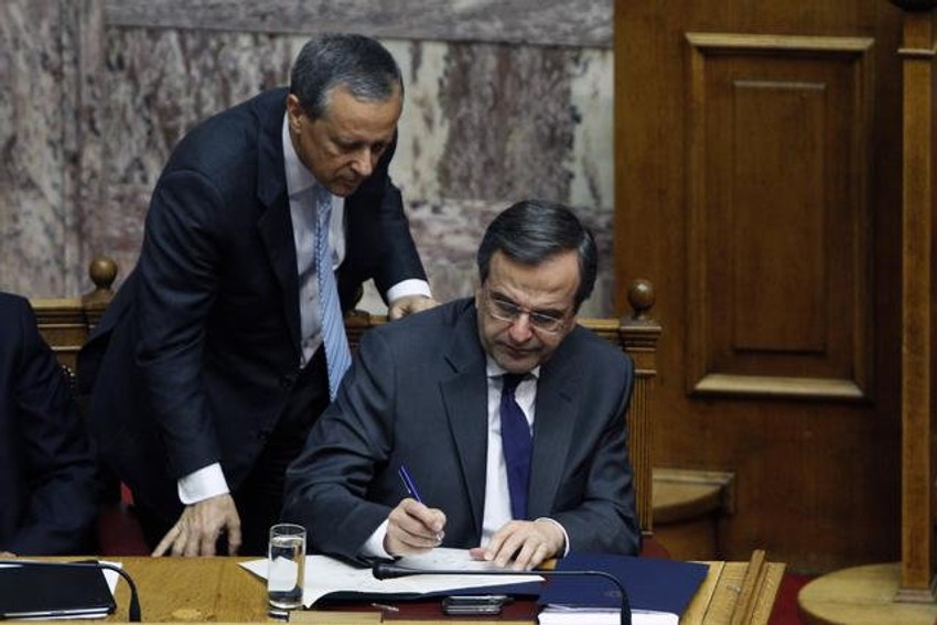 Panajotis Baltakos (L) i Antonis Samaras