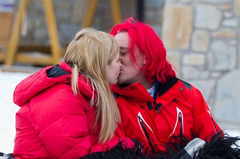 Michał Wiśniewski i Dominika Tajner. Ale piknie się całujo! 