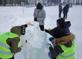 Konkurs na najładniejszą rzeźbę lodową na plaży miejskiej w Giżycku