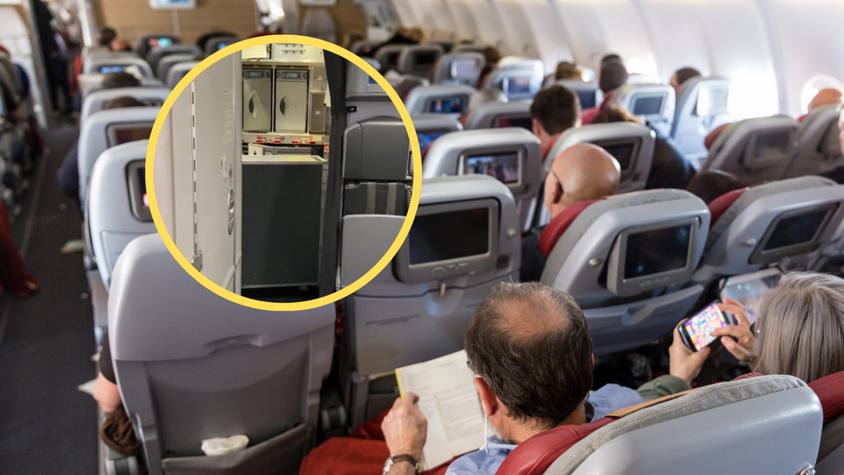 Tak jest za "tajemnymi" drzwiami w samolocie. Pasażerowie o nim nie wiedzą