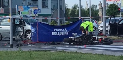 Tragiczny wypadek w Rzeszowie. Zginął motocyklista