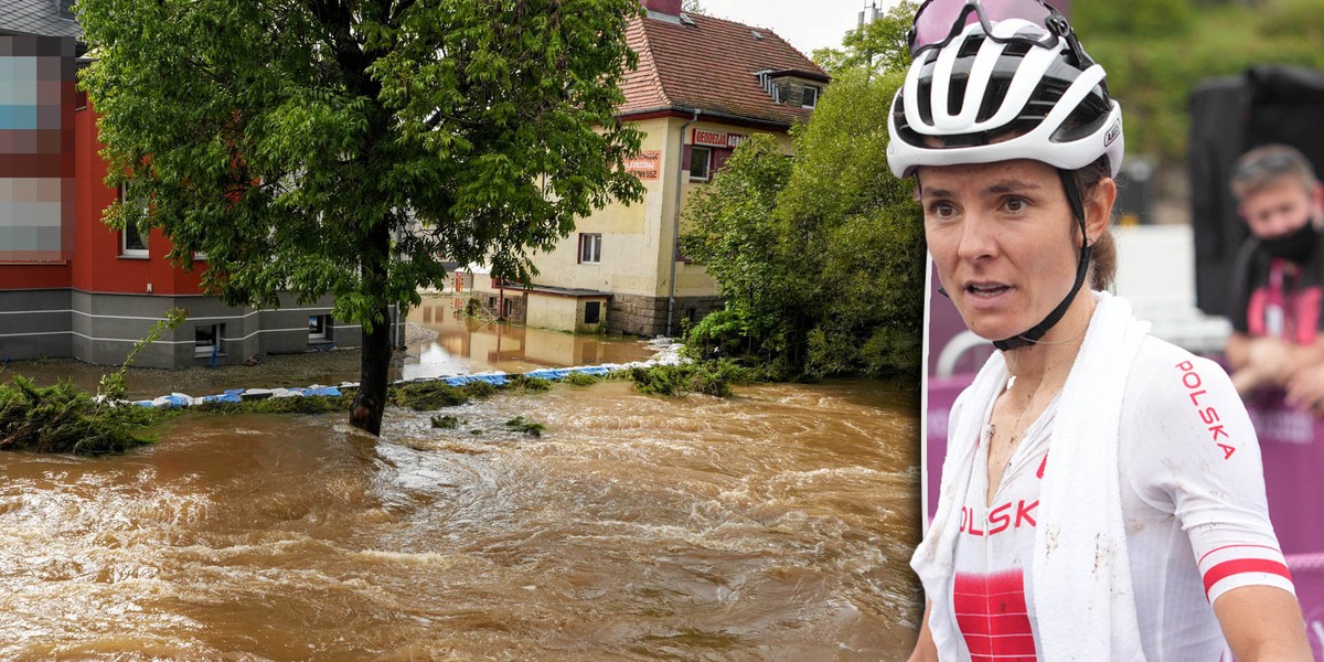 Powódź w Jeleniej Górze dotknęła także rodzinną firmę Mai Włoszczowskiej. 