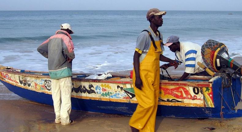 Pêcheurs Sénégalais illustration