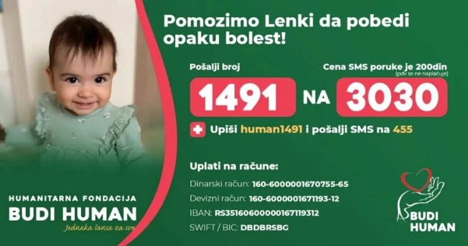 Ovako možemo pomoći Lenki Lazarević