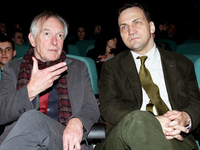 Peter Weir i Radosław Sikorski