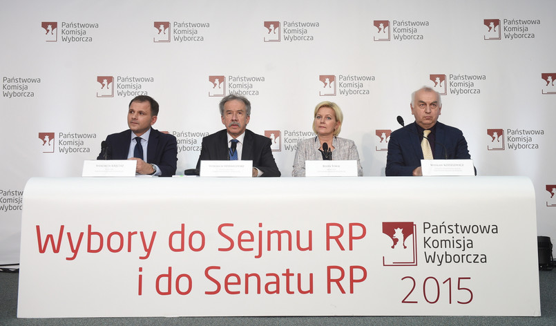 Wyniki wyborów 2015: Konferencja prasowa PKW.
