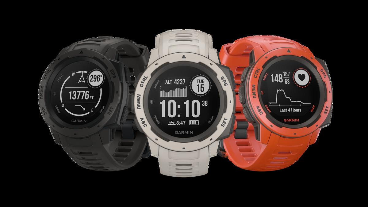 Garmin przedstawił Instinct - nowy, wytrzymały zegarek GPS z wbudowanym 3-osiowym kompasem, wysokościomierzem barometrycznym, łącznością z globalnymi systemami nawigacji satelitarnej (GPS, GLONASS i Galileo) oraz nadgarstkowym pulsometrem.