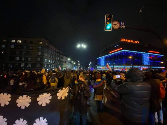 Kraków - Protesty przeciwko decyzji TK 