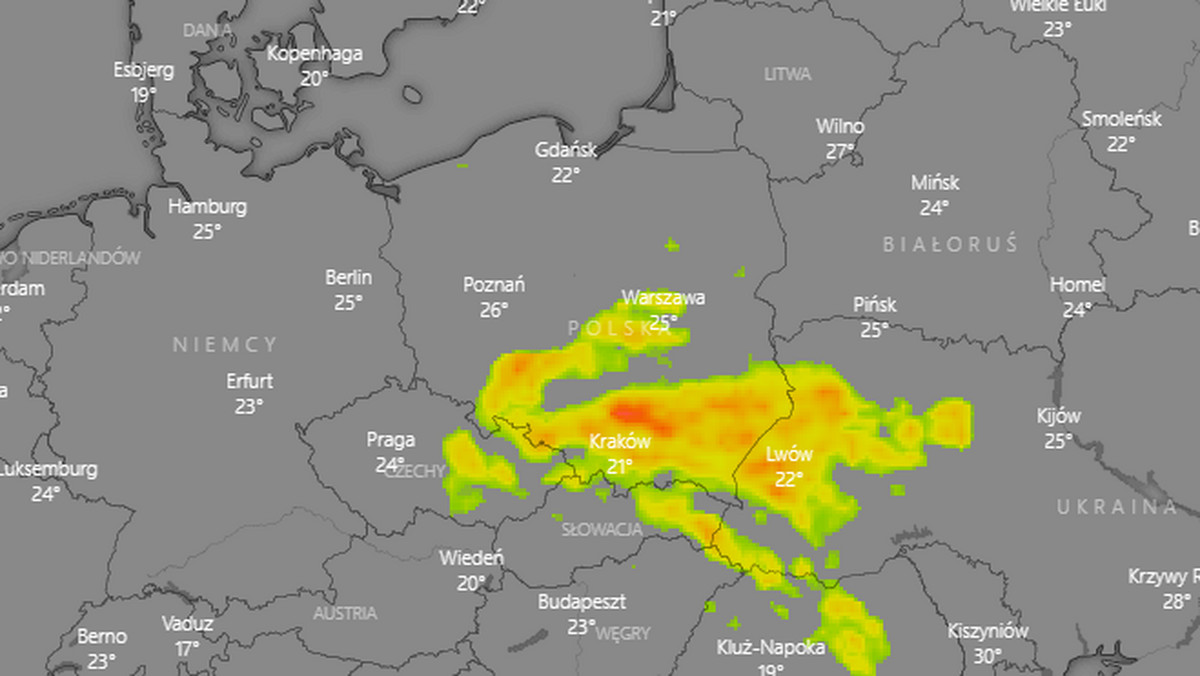 Pogoda dziś wieczorem. IMGW ostrzega