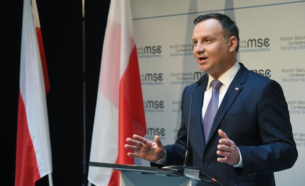 Prezydent Andrzej Duda w drugim dniu 53. Monachijskiej Konferencji Bezpieczeństwa.