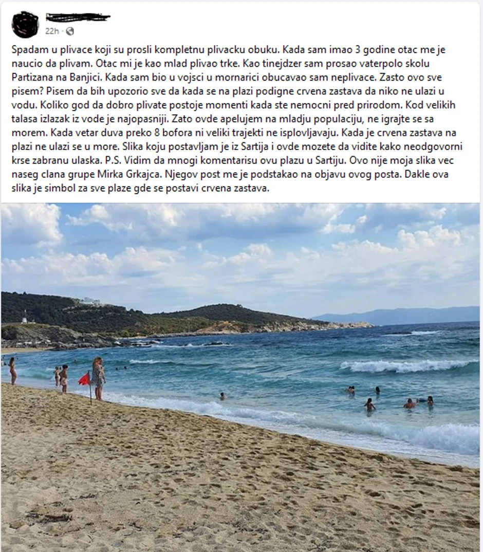 Sarti Grčka: Podignuta crvena zastavica