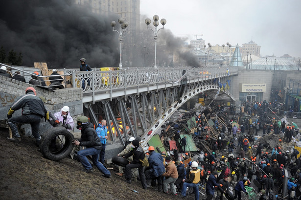 Protesty na Ukrainie. Fot. EPA/ALEXEY FURMAN/PAP/EPA