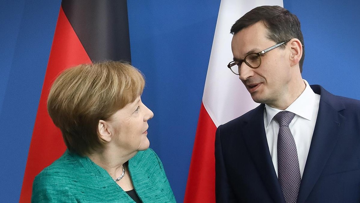 Angela Merkel Mateusz Morawiecki polityka dyplomacja Niemcy Polska