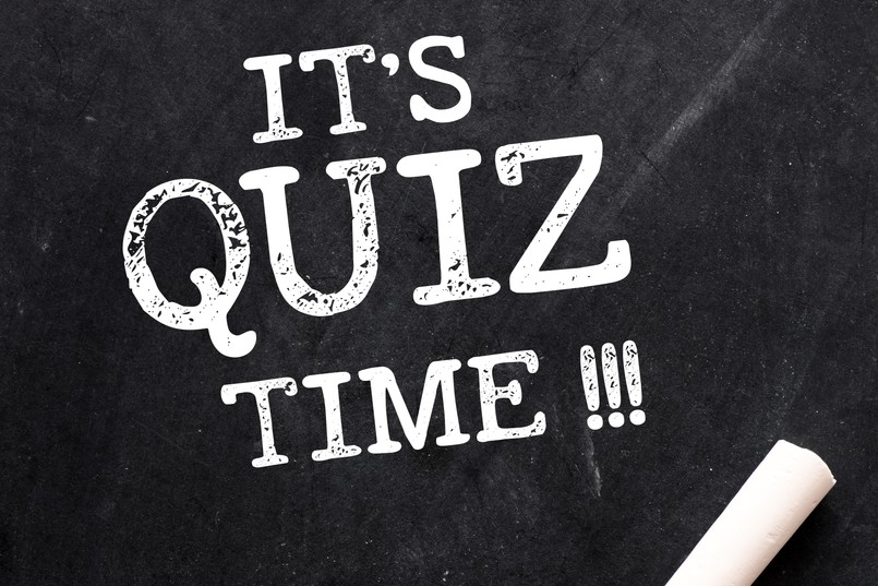 It's,Quiz,Time,!!!,Words,Written,On,A,Black,Chalk, quiz