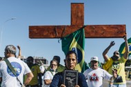 Demonstracja poparcia dla prezydenta Jaira Bolsonaro w stolicy kraju Brasílii, 21 czerwca 2020 r.