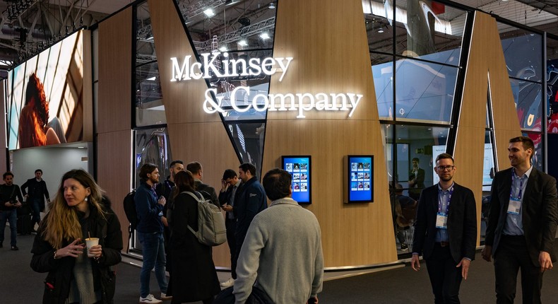 McKinsey & Co. is among several top consulting firms coming off a pandemic boom. Chris Jung/NurPhoto via Getty Images