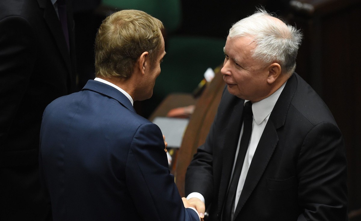 Donald Tusk, Jarosław Kaczyński