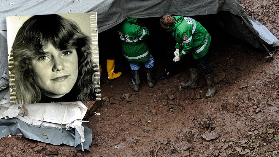 Frauenkron, Nadrenia Północna-Westfalia, Niemcy, 19 października 2011. Policja bada miejsce, w którym znaleziono prawdopodobnie szczątki Lolity Brieger