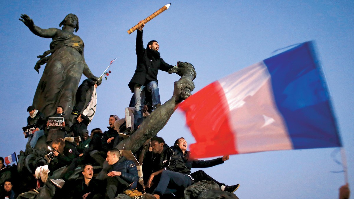 DEMONSTRACJA na placu Republiki w Paryżu, 11 stycznia 2015 r.